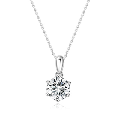 Lab-grown Diamond Six Prong Pendant