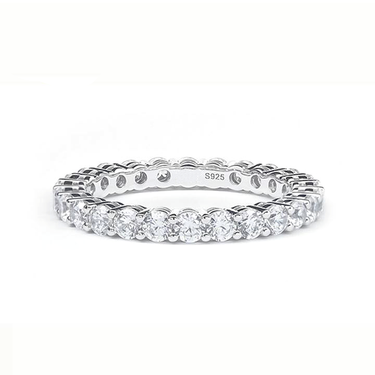 Round Moissainte Eternity Band