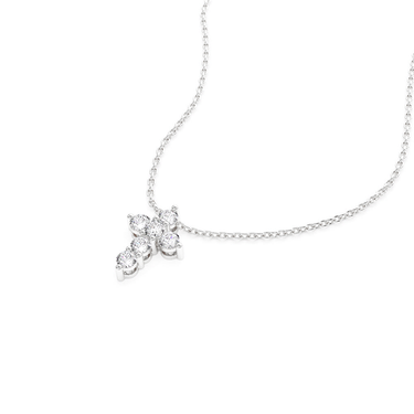 Large Moissanite Cross Pendant