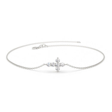 Moissanite Cross Bracelet