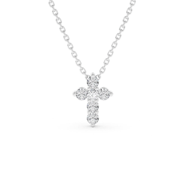 Large Moissanite Cross Pendant