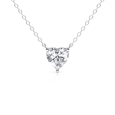 Heart cut Moissanite Necklace