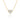 Lab Diamond 3 Stone Heart Pendant Necklace