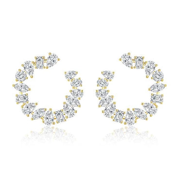 Diamond Wreath Stud Earrings