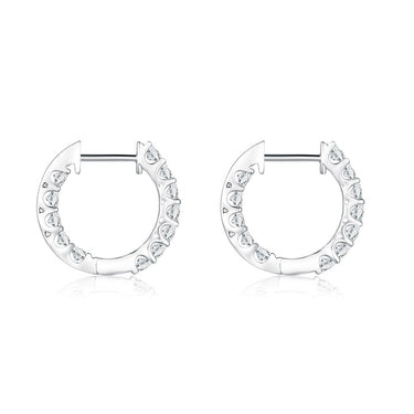 Diamond Eternity Hoop Earrings