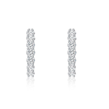 Diamond Eternity Hoop Earrings