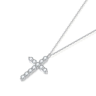 Petite Cross Diamond Pendant