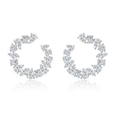 Diamond Wreath Stud Earrings