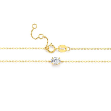 Solitaire Oval Diamond Bracelet