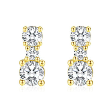 Trilogy Lab Diamond Cluster Stud Earring