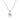 Round & Heart Diamond Drop Pendant