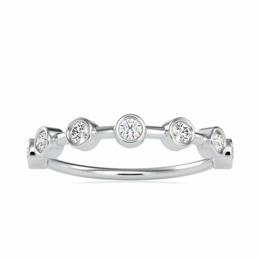 Bezel Set Diamond Wedding Band